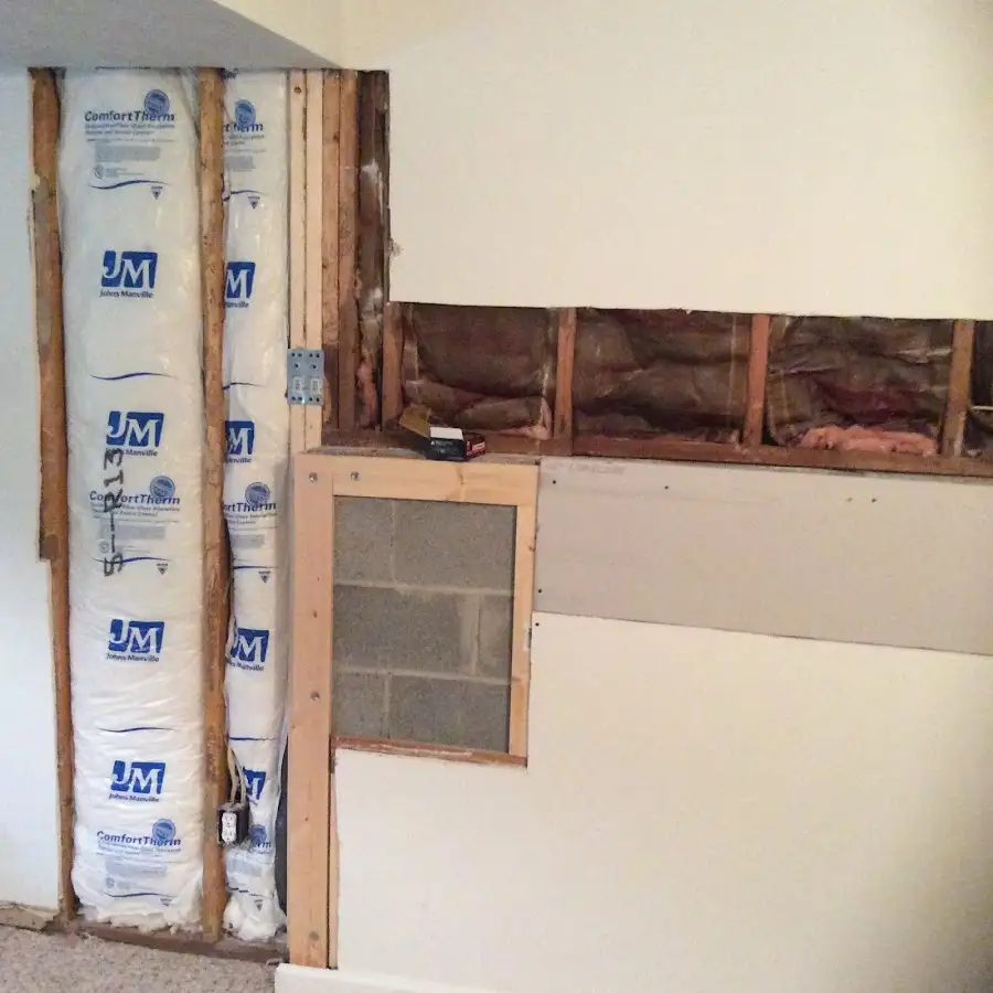 Wall insulation replacement during Odor Removal & Deodorization in Travis Ranch